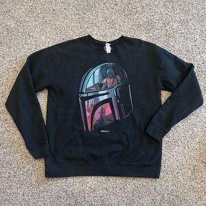 COPY - Men's Star Wars: The Mandalorian Helmet Reflection Sweatshirt